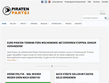 Tablet Screenshot of piraten-thueringen.de
